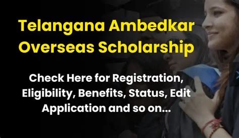 telangana overseas scholarship requirements